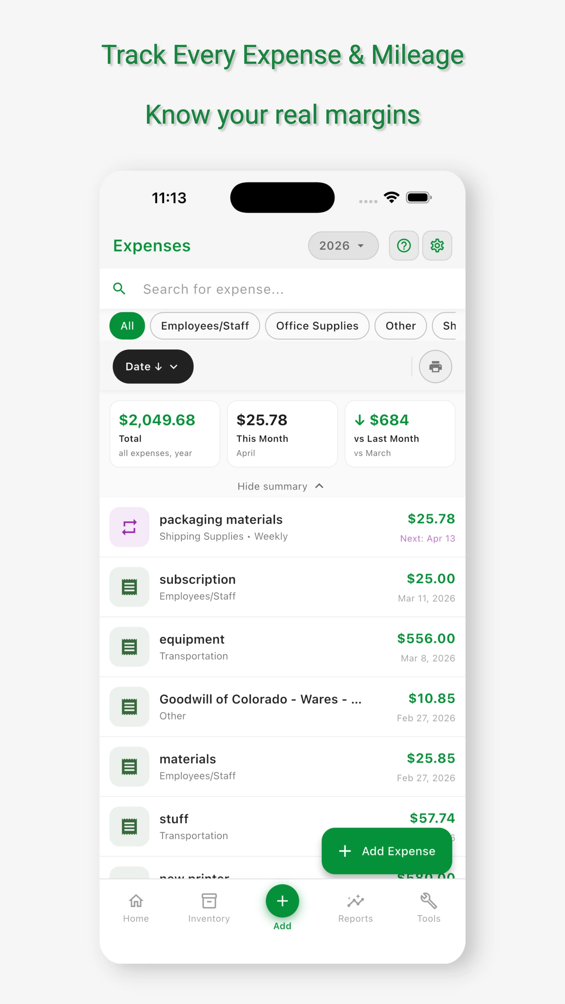 Flippd: Reseller Inventory screenshot