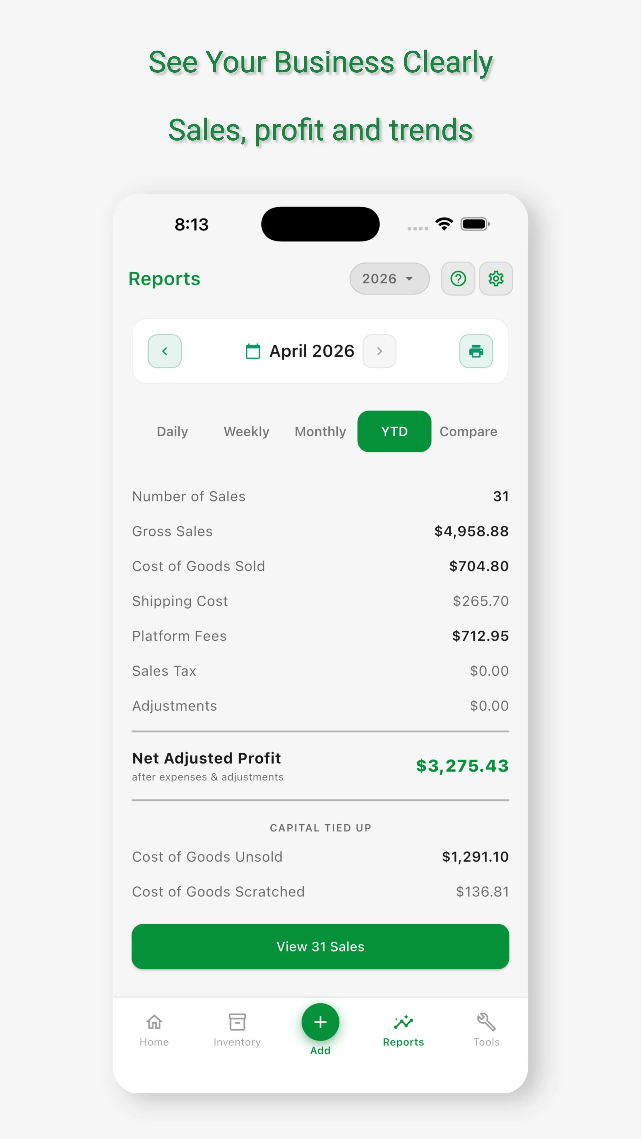 Flippd: Reseller Inventory screenshot